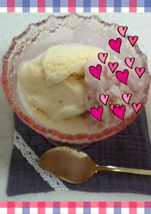 材料３つで手作りバニラアイス-レシピのメイン写真