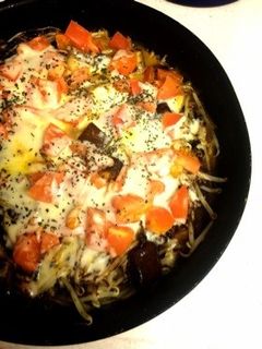 夏野菜たっぷり簡単カレーもやしグラタン-レシピのメイン写真
