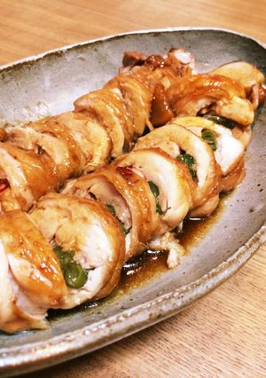 鶏de焼豚風ロール-レシピのメイン写真