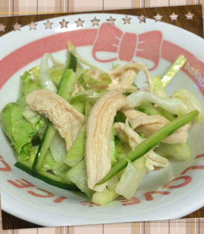 鶏胸肉のサッパリサラダ-レシピのメイン写真