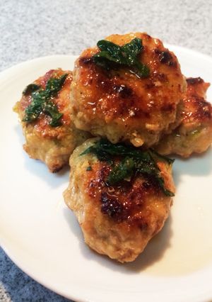 ☆簡単！おいしい！鶏挽肉団子ポン酢あえ☆-レシピのメイン写真