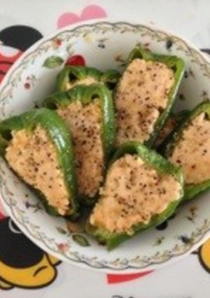 ピーマンのとり肉詰め-レシピのメイン写真