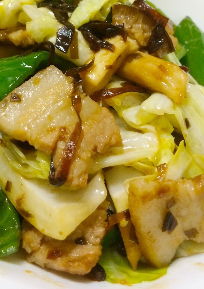 余り物で！豚肉と野菜の佃煮炒め☆-レシピのメイン写真