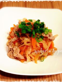 簡単!豚肉と切り干し大根の煮物-レシピのメイン写真