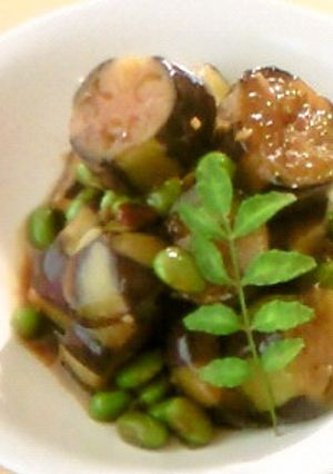 茄子と枝豆の乾炒-レシピのメイン写真