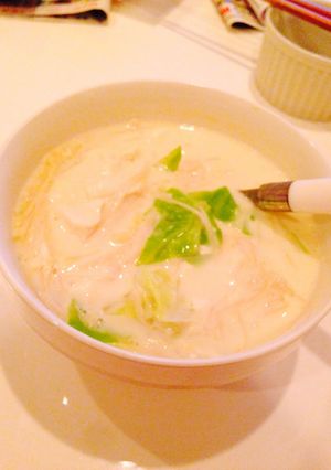 簡単ヘルシー♪お豆腐の豆乳スープ-レシピのメイン写真