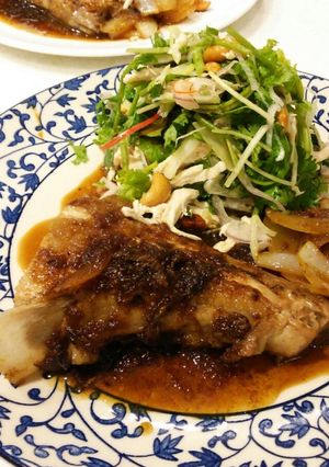 鮪あご肉のｼｬﾘｱﾋﾟﾝｿｰｽ風-レシピのメイン写真