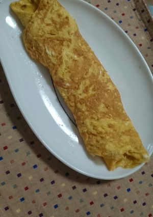 家の巨大なふわふわ卵焼き♪-レシピのメイン写真