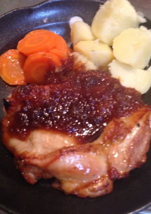 鶏ももステーキ 新玉ねぎ照り焼きソース-レシピのメイン写真