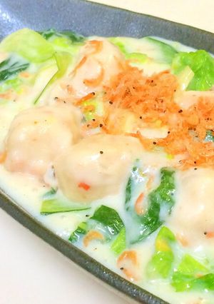 簡単★激ウマ♪レタス1玉でミルク炒め-レシピのメイン写真