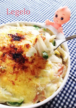 簡単＆時短☆モチモチうどんグラタン♪-レシピのメイン写真