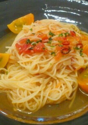 シンプル☆トマトの冷製パスタ-レシピのメイン写真