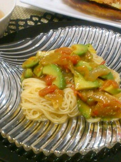 トマトとアボガドの冷製パスタ-レシピのメイン写真