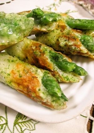 いんげん入り✿ちくわの磯部揚げ-レシピのメイン写真