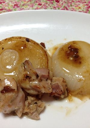 焼き鳥缶詰レシピ♥︎簡単玉ねぎソテー-レシピのメイン写真