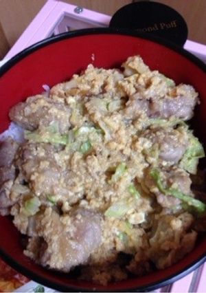カツ玉風豚玉丼！-レシピのメイン写真