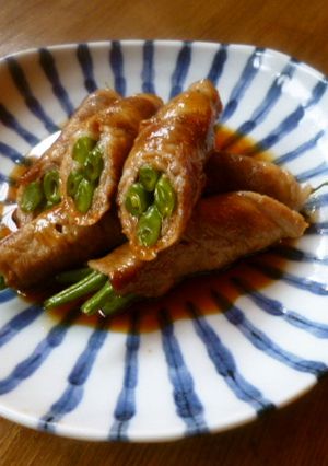 いんげんの甘辛肉巻き♪-レシピのメイン写真