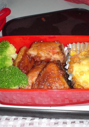 お弁当☆鰤の梅照り焼き-レシピのメイン写真