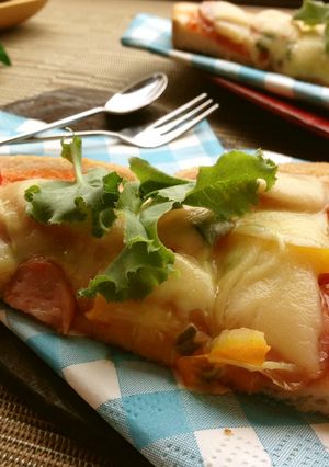 簡単朝食✿耳までたっぷり！ピザ風トースト-レシピのメイン写真