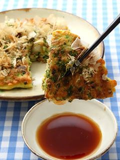ねぎたっぷりの「味ぽん」お好み焼き-レシピのメイン写真