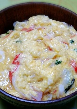 3 分で完成！簡単かに玉風丼-レシピのメイン写真