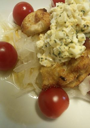 簡単☆タルタルチキンのオニオンサラダ-レシピのメイン写真