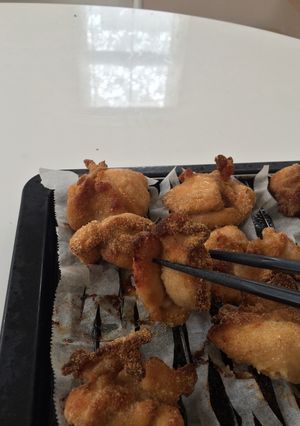揚げない唐揚げ が網にくっつかない方法☆-レシピのメイン写真