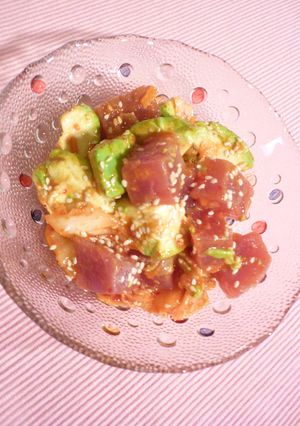 まぐろアボカドのキムチあえ☆-レシピのメイン写真
