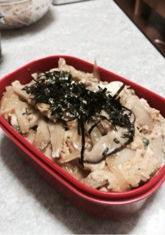 ごぼうとしいたけの味噌たまごとじ-レシピのメイン写真