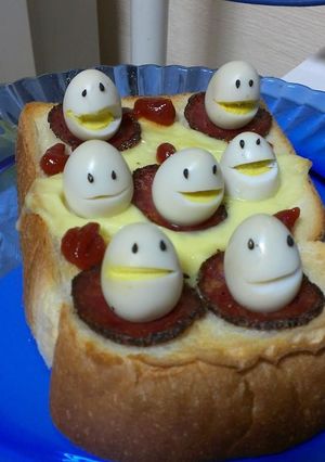 たまごの妖精トースト！(ﾉ´∀｀*)♡-レシピのメイン写真