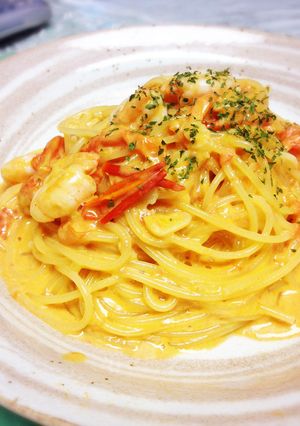 エビとフレッシュトマトのクリームパスタ-レシピのメイン写真
