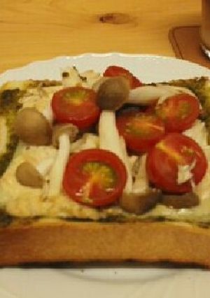 きのことツナのチーズタルティーヌ-レシピのメイン写真