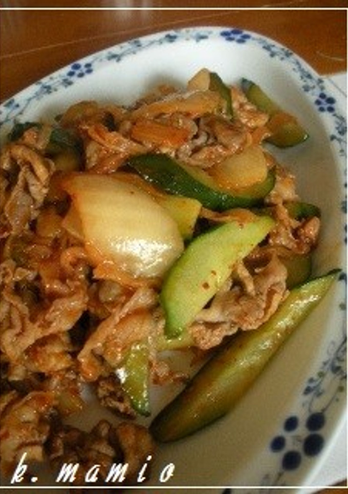 豚肉とキムチの炒め物-レシピのメイン写真