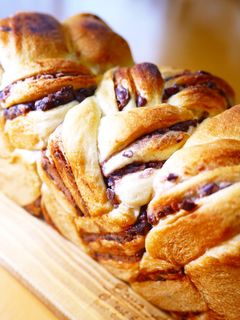 【あん食パン】HB生地粒あん三つ編みパン-レシピのメイン写真