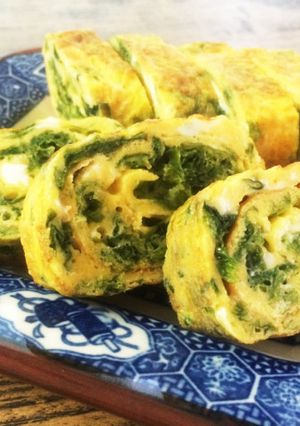 朝食・お弁当に☆あおさde玉子焼き-レシピのメイン写真