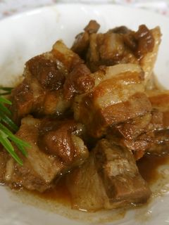 梅黒酢風味で♪ とろとろ~豚の角煮♡-レシピのメイン写真