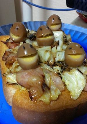 夏だからか！妖精日焼けしちゃったトースト-レシピのメイン写真