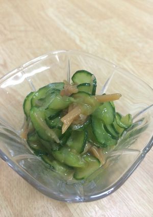 きゅうりのなめ茸和え 〜わさび風味〜-レシピのメイン写真