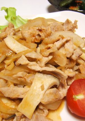 豚肉とエリンギのオイスターケチャ炒め-レシピのメイン写真