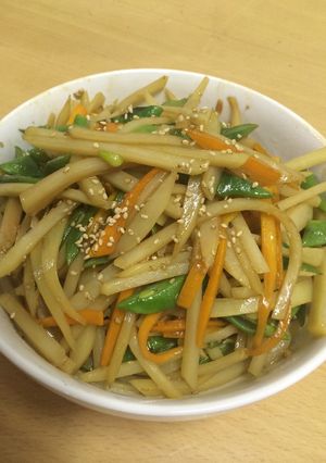 じゃがいもとモロッコ豆のきんぴら-レシピのメイン写真