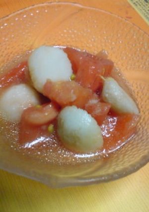 里芋とトマトの冷たいサラダ-レシピのメイン写真