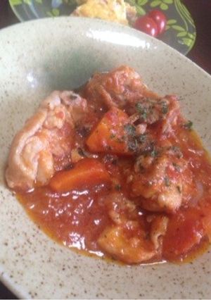 鶏肉のトマト煮込み-レシピのメイン写真