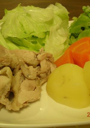 夏バテ知らず!鶏と一緒にゆでゆでサラダ-レシピのメイン写真