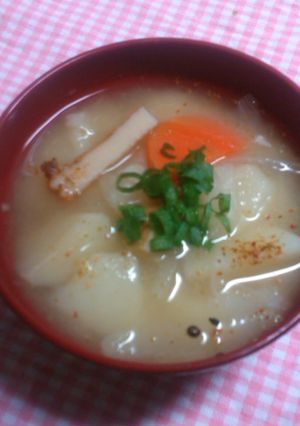 採れたて★じゃがと新玉のお味噌汁-レシピのメイン写真