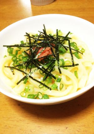 明太釜玉うどん-レシピのメイン写真
