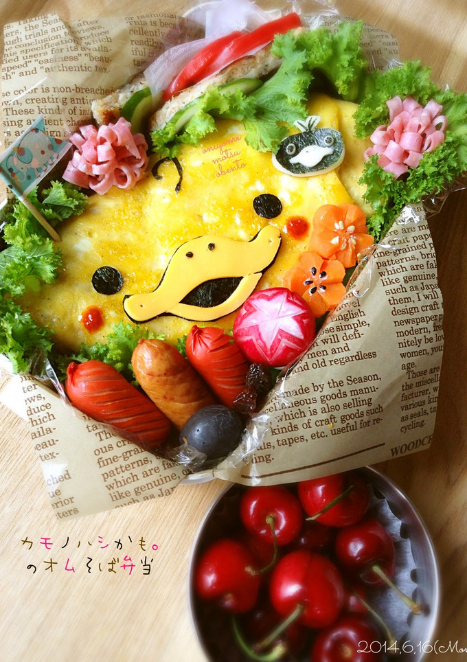 ❤︎カモノハシかもの和風オムそば弁当❤︎-レシピのメイン写真