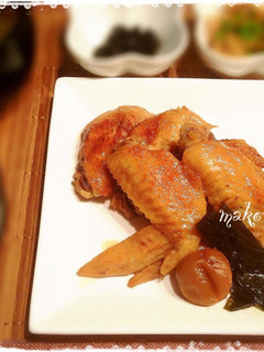 ☆ほろっと柔らかい鶏手羽先の梅煮☆-レシピのメイン写真