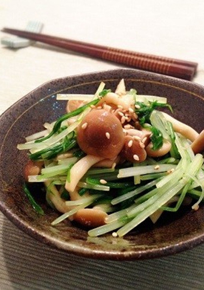 水菜としめじのさっぱりだし和え-レシピのメイン写真