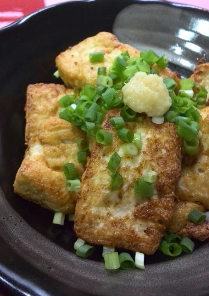 簡単♪酒のアテに♪豆腐→手作り？厚揚げ　-レシピのメイン写真