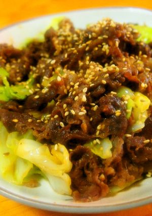 牛肉とキャベツの味噌ダレ炒め-レシピのメイン写真